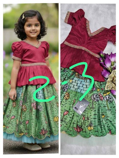 KiDS LEHENGA and GOWNS crape Kids clothing suppliers